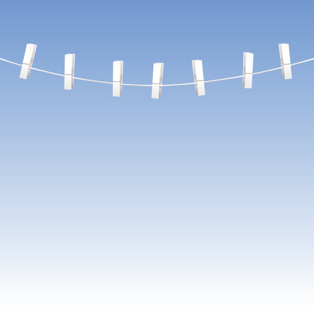 衣服绳衣服针蓝天图片下载