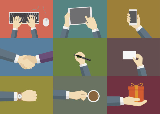 手矢量图素材ID：142423966