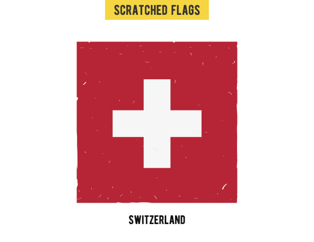 瑞士垃圾旗，表面有小划痕图片下载