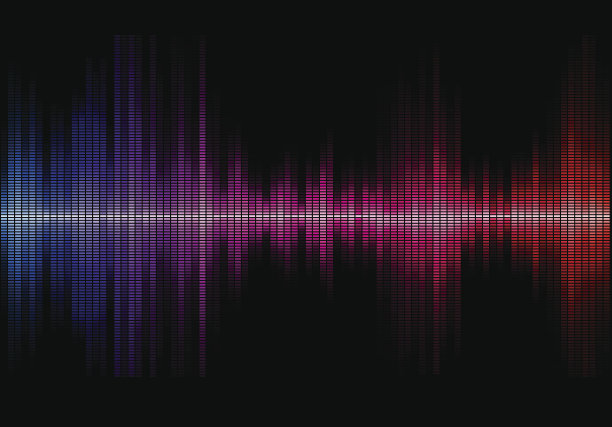 音乐的声波素材图片
