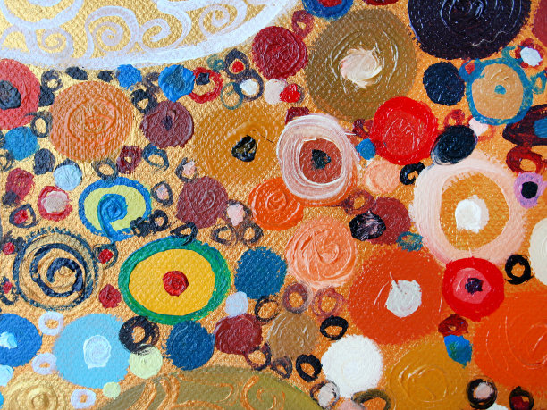 抽象绘画，布面油画素材图片