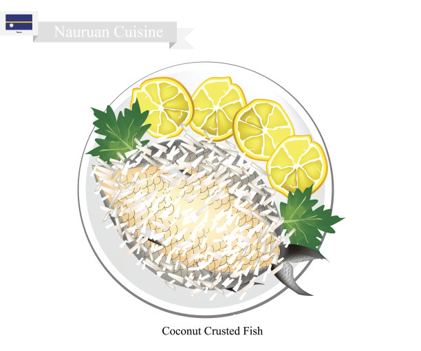 椰壳鱼，瑙鲁的国菜图片下载