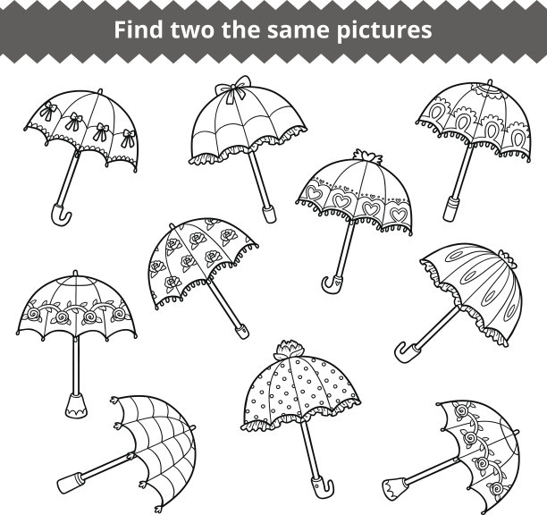 找两张相同的图片。的雨伞图片下载