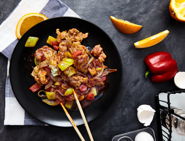 葱椒炒鸡图片下载