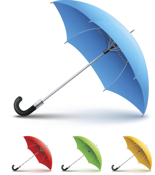 雨伞的颜色设置素材图片