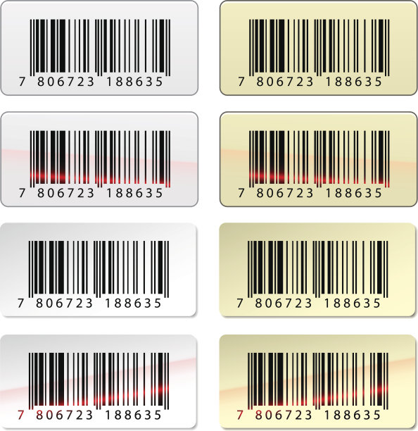 EAN条码贴纸图片下载
