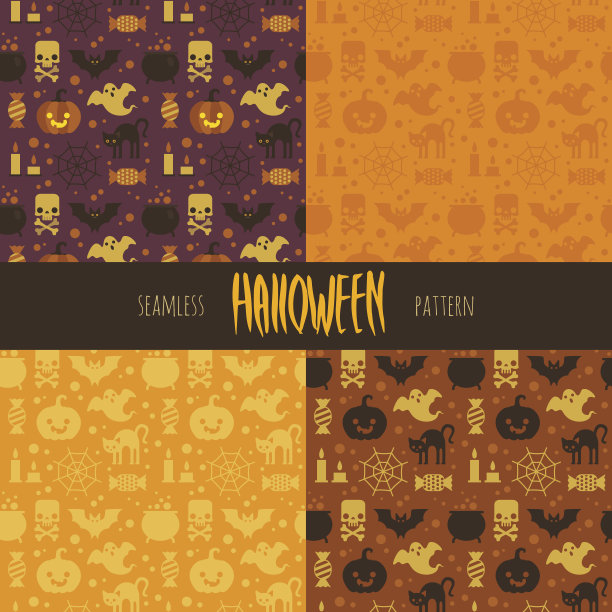 万圣节矢量图素材ID：142448632