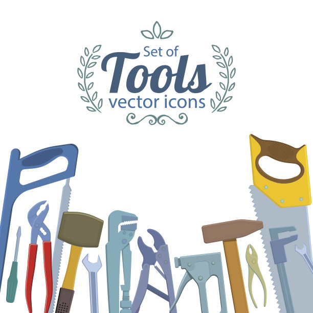 一组修复工具图标图片下载