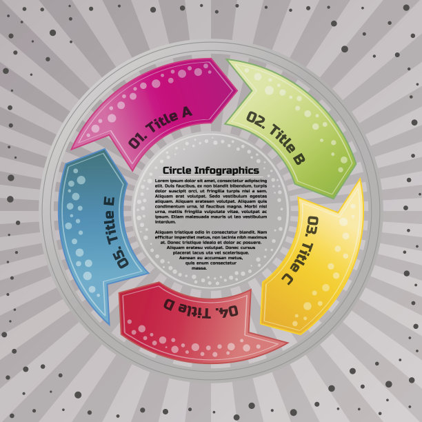 圆形信息图设计模板图片下载