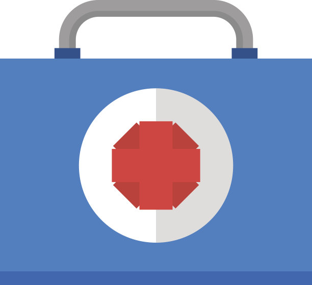 汽车医疗包矢量插图。图片下载