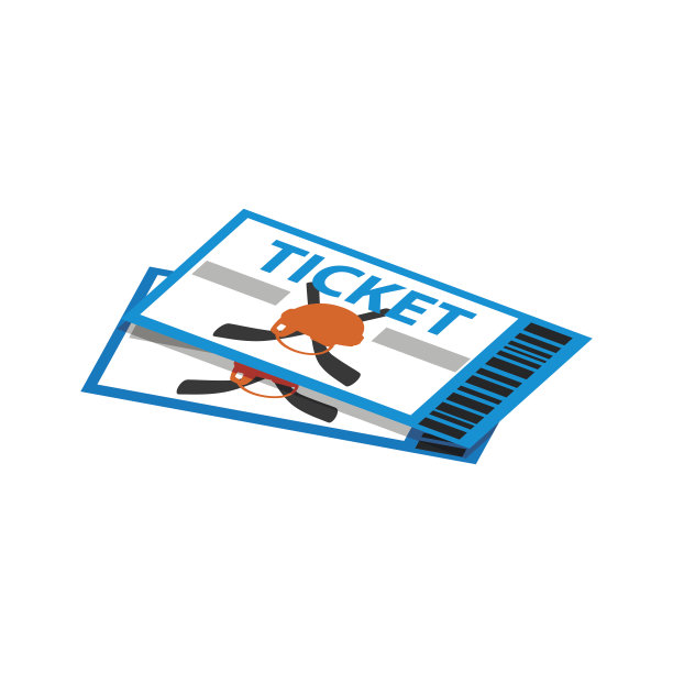 冰球门票等距3d图标图片下载