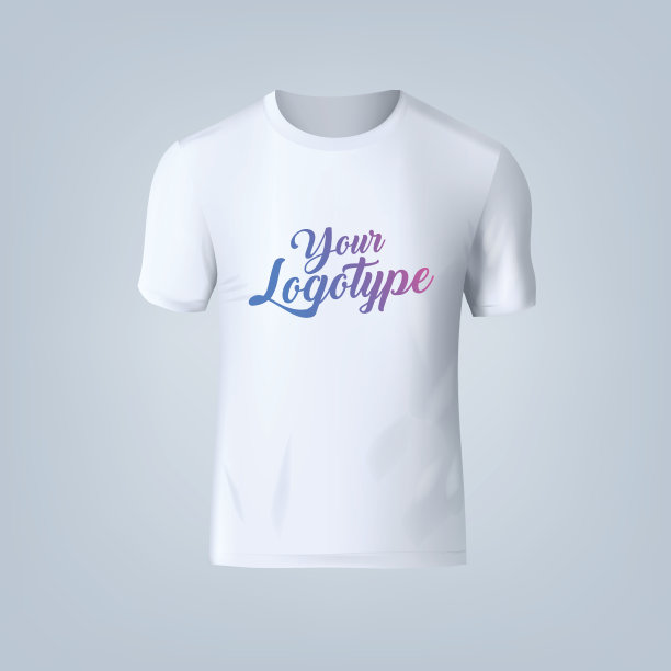 空白t恤模板的矢量插图图片下载
