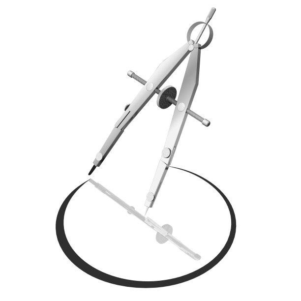 圆规圆白色背景图片下载