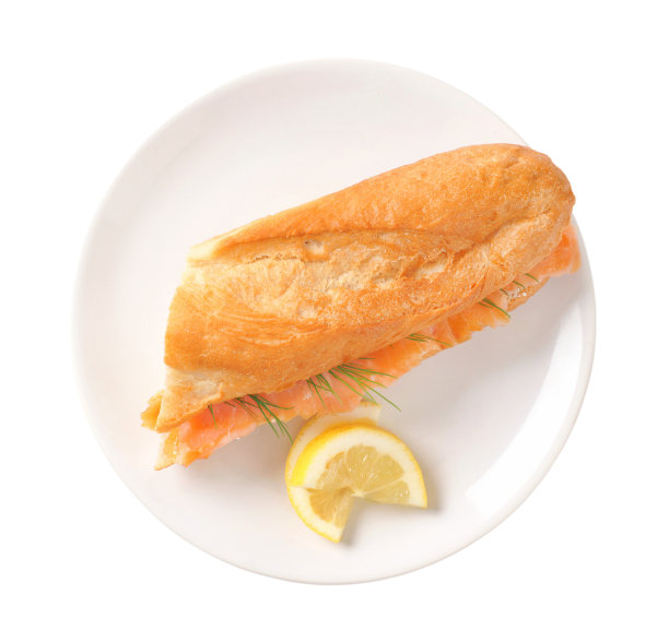 烟熏三文鱼三明治图片下载