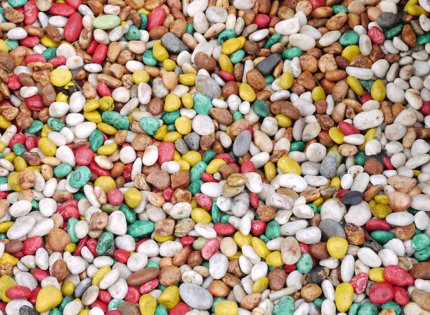 五颜六色的圆形小石材纹理背景图片下载