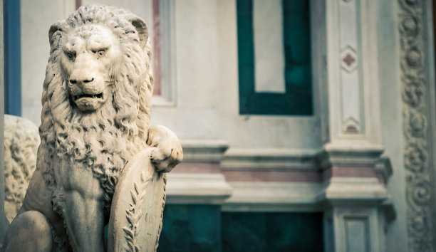 狮子雕像佛罗伦萨图片下载