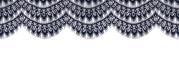 蓝色蕾丝边图片下载