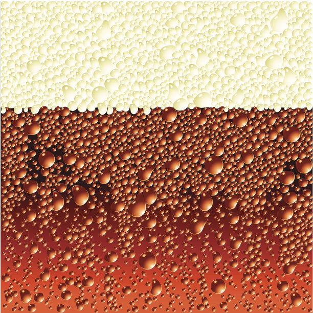 近距离观察一品脱啤酒的泡沫图片下载