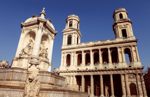 巴黎的圣叙尔皮斯广场图片下载