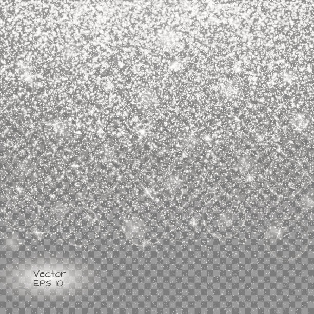 在透明的背景上闪闪发光图片下载