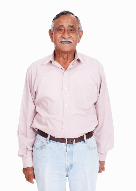 微笑的亚洲老人图片下载