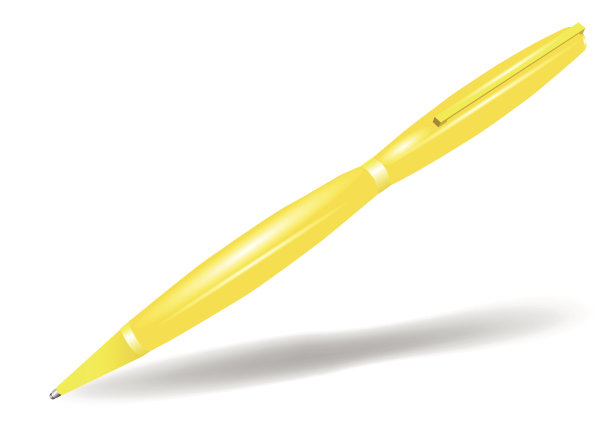 黄色的钢笔图片下载