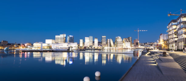 奥斯陆，市中心，挪威Bjoervika图片下载