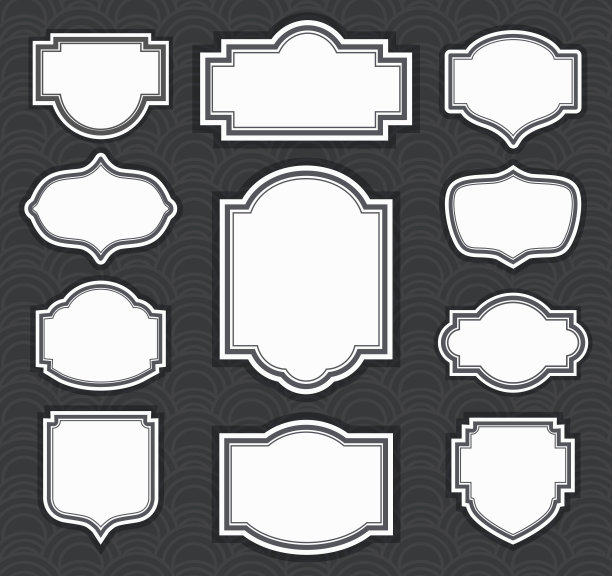 复古设计创意Vintage标签图片下载