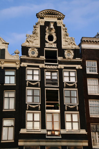 阿姆斯特丹的旧仓库图片下载