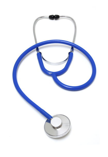 蓝色的听诊器图片下载