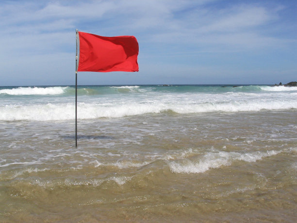 危险的红旗警告图片下载