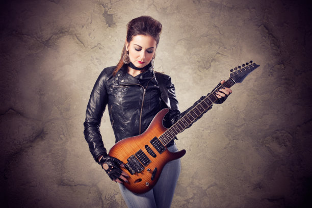 女吉他手图片下载