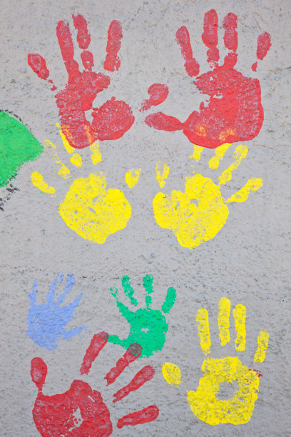 油漆手印图片下载