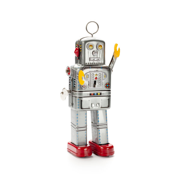 复古锡玩具机器人图片下载