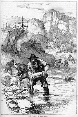 加州淘金图片下载
