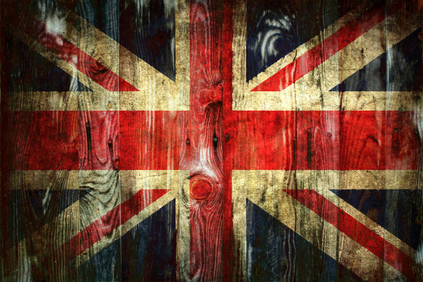 狼籍的英国国旗图片下载