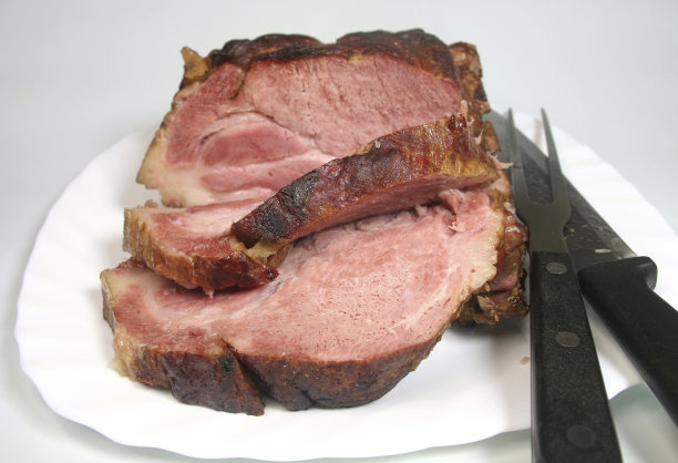 烟熏猪肉烤图片下载