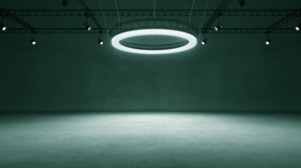 地下黑白展厅图片下载