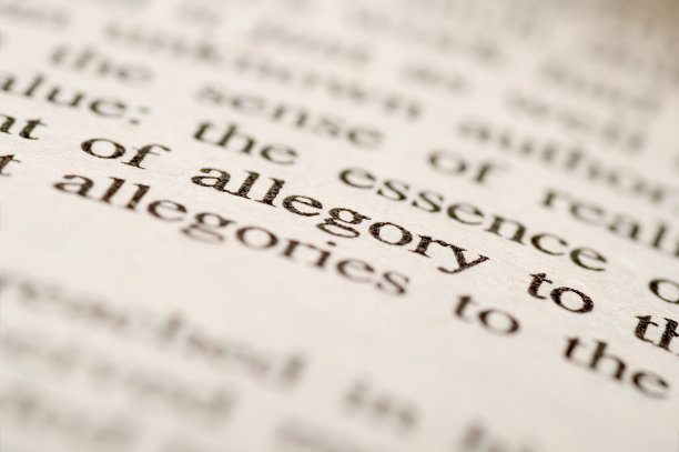 寓言词的特写图片下载