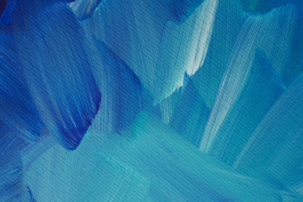 特写的蓝色，水和白色的笔触图片下载