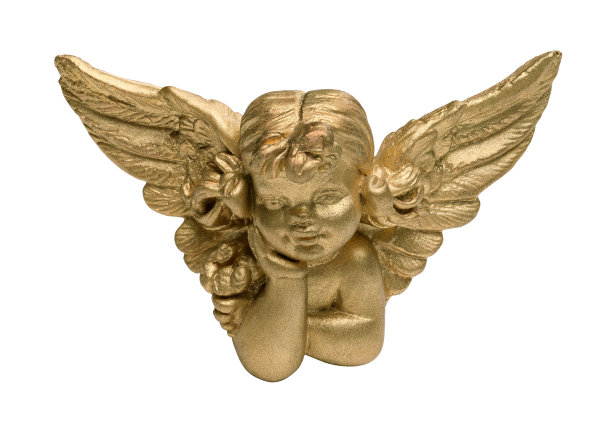 4英寸天使绘制的金色图片下载