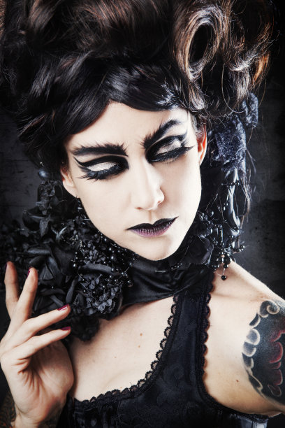 哥特式的维多利亚时代的女性图片下载