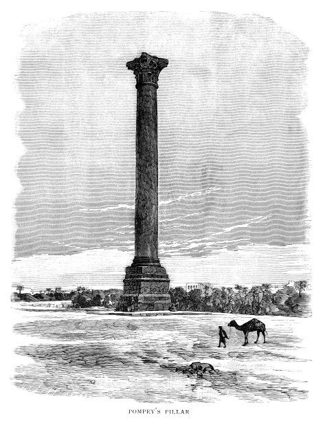 埃及亚历山大的庞培柱图片下载