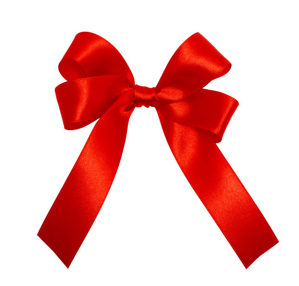 明亮的红色蝴蝶结图片下载