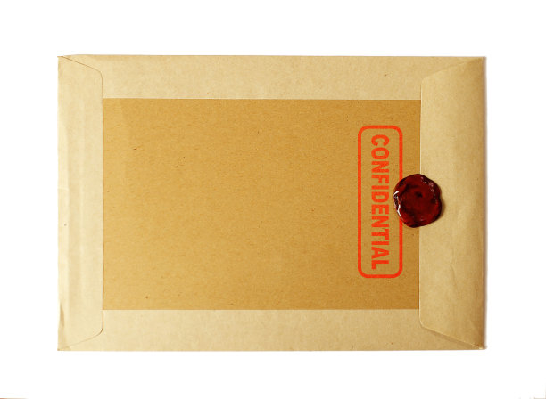 有红色印章和蜡章的机密邮件图片下载