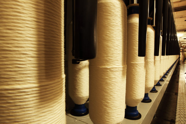 纺织工业-将棉花纺成纱线XXXL图片下载