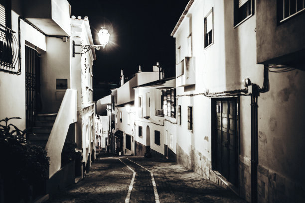 晚上在城里。图片下载