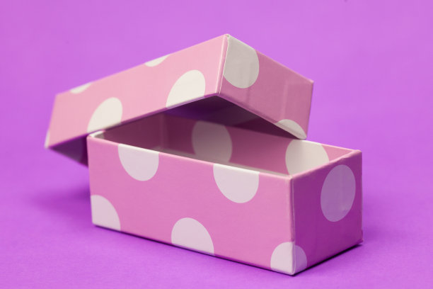 粉色圆点图案礼物图片下载