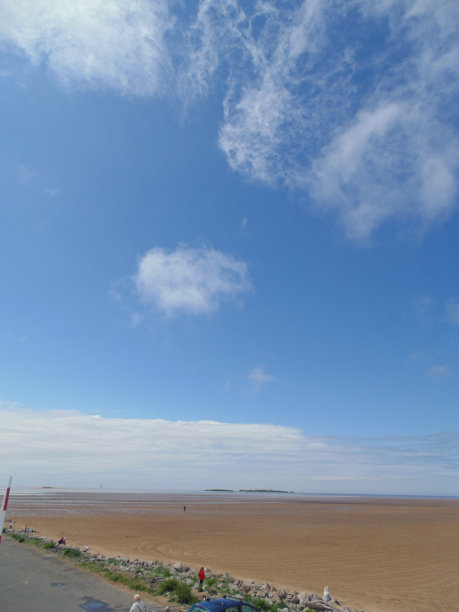 退潮时的河口图片下载