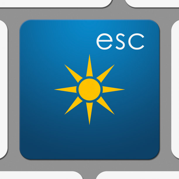 退出键上的太阳符号图片下载